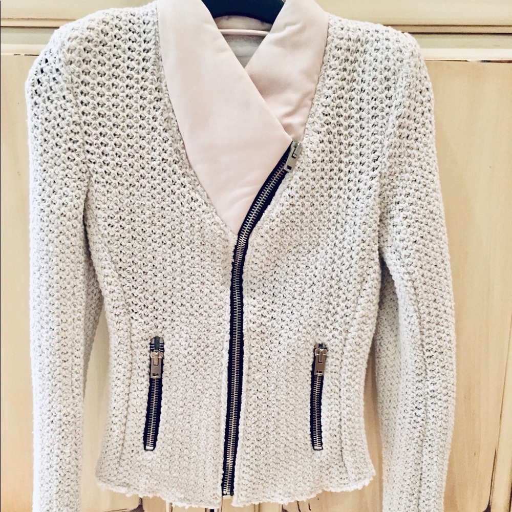 IRO Kylie jacket with leather trim sz. FR40